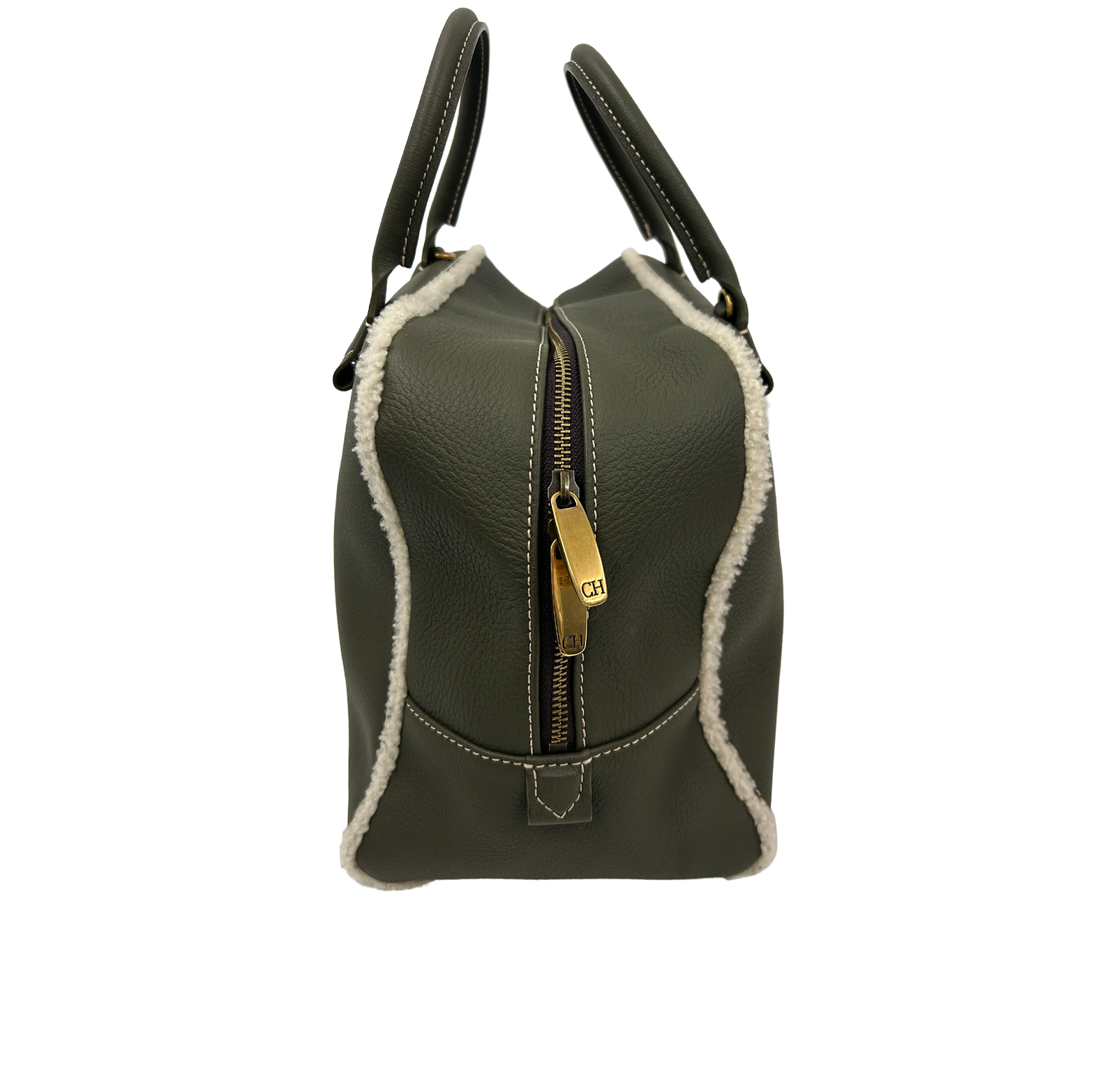 Bolso Cuadrado, 480&euro;, Bolso, Verde, Animal - Piel, Vista lateral